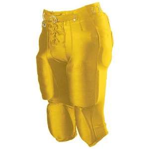  Alleson Youth Nylon/Spandex Football Pants LG   LIGHT GOLD 