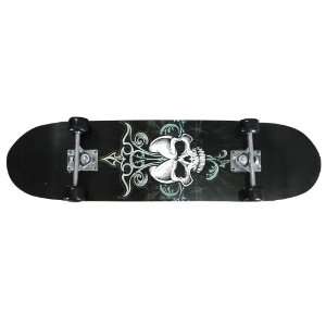  Youth Skateboard Skull Design Black, CPSC Standard Sports 