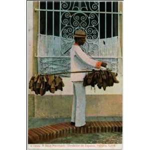  Reprint Vendedor de Zapatos, Habana, Cuba A Shoe Merchant 