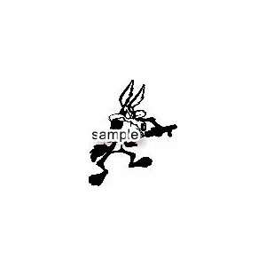  WILE E COYOTE 10 WHITE VINYL DECAL STICKER Everything 