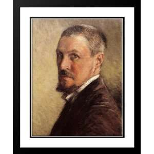Caillebotte, Gustave 28x36 Framed and Double Matted Self Portrait 