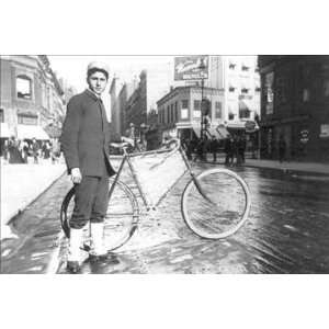 Exclusive By Buyenlarge New York City Bike Messenger 12x18 Giclee on 