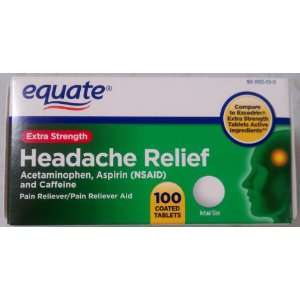  Compare to Excedrin Equate Extra Strength Headache Relief 
