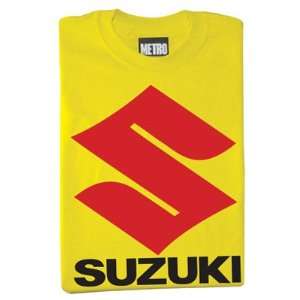  Metro Racing Suzuki T Shirt Medium Yellow Automotive