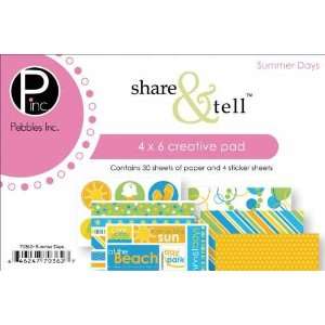  Pebbles Inc. Share & Tell 4 Inch by 6 Inch Creative Pad 