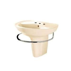 American Standard 0268.888.021 Ravenna Wall Mount Pedestal Sink with 8 