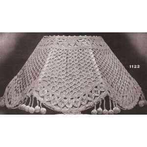 Vintage Crochet PATTERN to make   Antique Crocheted Lampshade Shade 