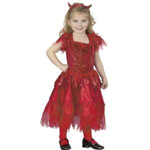  Childs Girls Toddler Devil Dress Halloween Costume Toys 