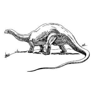  Pack of 12 Parchment Gift Tags Line Drawing Dinosaur 