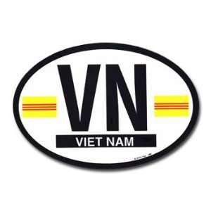  South Vietnam   Oval Decal Automotive