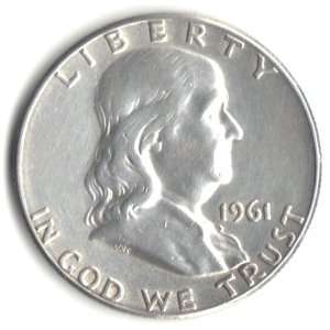    Silver 1961 U.S. Franklin Half Dollar Coin 