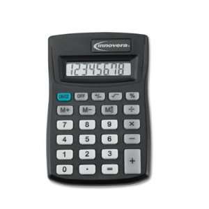  Pocket Sized 8 Digit Calculator   Black(sold in packs of 3 