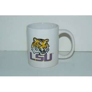  NCAA Licensed LSU Tigers White Ceramic 11 Oz Coffee Mug 