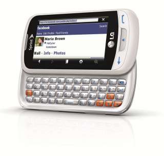 Wireless LG Rumor Reflex Phone, White (Sprint)