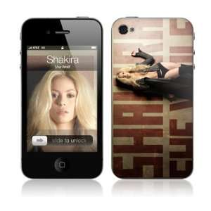   protector iPhone 4/4S Shakira   She Wolf Cell Phones & Accessories