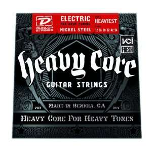  Dunlop Heavy Core Electric Guitar Strings   Heaviest Gauge 