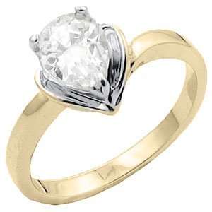  Tqw10331ZCA T10 CZ Pear Shaped Engagement Ring (7 