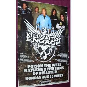 Killswitch Engage Poster   Concert Flyer   Eugene