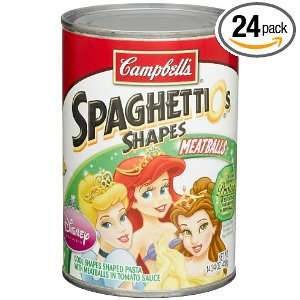 SpaghettiOs Shapes with Meatballs, Disney, 14.75 Ounce Cans (Pack of 
