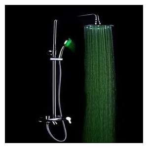  Color Changing LED Shower Faucet with 8 inch Shower Head 