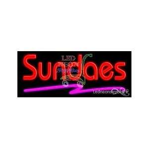  Sundaes Neon Sign 13 Tall x 32 Wide x 3 Deep 