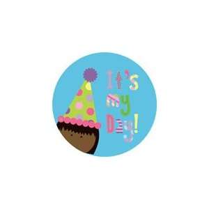    personalized its my day {dark skinned girl} plate