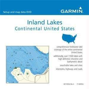  Top Quality By Garmin MapSource Inland Lakes Maps on DVD 