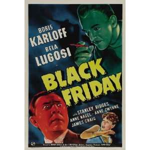 Black Friday Movie Poster (11 x 17 Inches   28cm x 44cm) (1949) Style 