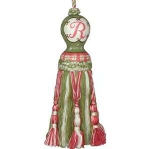  123 Creations C450EE.8 Inch Initial Tassel   Green and 
