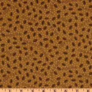  44 Wide Morning Rush Tossed Coffee Beans Tan Fabric By 