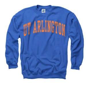  Texas Arlington Mavericks Royal Arch Crewneck Sweatshirt 
