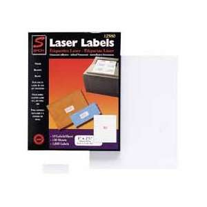  Simon 11440 Laser printer labels, 1 x 4, white, 2000 per 
