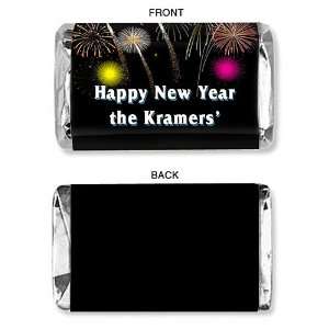  New Years Fireworks Personalized Mini Candy Bar Wrapper 