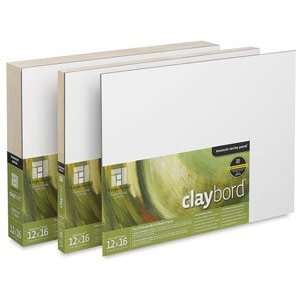  Ampersand Claybords   10 x 30, Deep Cradled Claybord, 2 