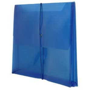 com Blue Elastic Closure Envelopes   2 5/8 inch Expansion (9 3/4 x 13 