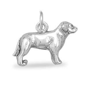   Standing Labrador Charm Measures 13x12.5mm   JewelryWeb Jewelry