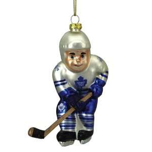  Toronto Maple Leafs NHL Glass Hockey Player Ornament (4 
