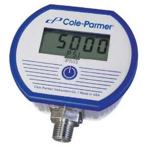 Cole Parmer Battery powered Digital Gauge, 0 to 30.00 PSI w/ Min/Max 