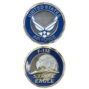  U.S. Air Force F 15E Strike Eagle Challenge Coin 