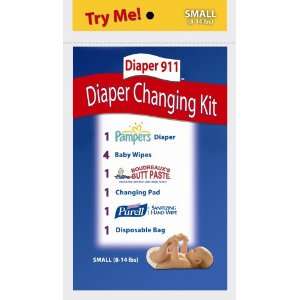 Diaper911 Diaper Changing Kit Six (6) Pack (Medium) For Children 16 28 