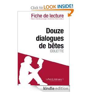 Douze dialogues de bêtes de Colette (Fiche de lecture) (French 