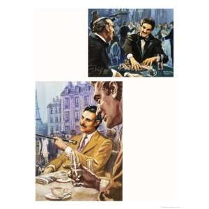  Gambling at Monte Carlo and Taking Tea in Paris Art Giclee 