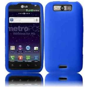  VMG LG Connect Silicone Skin Case Cover   BLUE Premium 1 