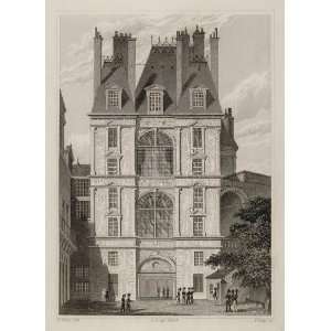  1831 Porte Doree Chateau Fontainebleau France Engraving 