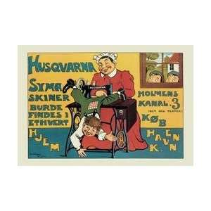  Husqvarna Symaskiner Burde Findes I Ethvert 12x18 Giclee 