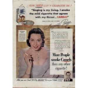   and Television.  1950 Camel Cigarettes Ad, A3172 