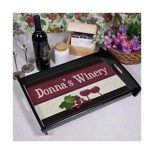  Personalized Name my Winery Drink Wine Serving Tray 
