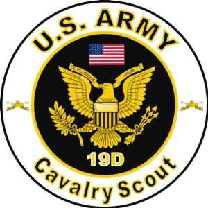  United States Army MOS 19D Cavalry Scout Decal Sticker 5.5 