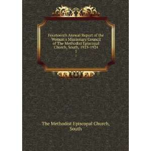   , South, 1923 1924. 1 South The Methodist Episcopal Church Books