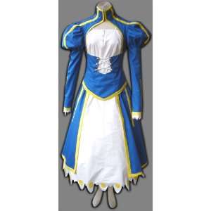   Night Cosplay Costume   Blue Saber Swordsman Outfit 1st Version Set